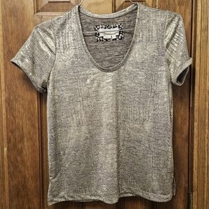 Shiny / Metallic  look  Oversized Space-dyed Anthropologie Tee